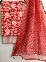 Load image into Gallery viewer, Kota Doriya Dupatta Cotton Suit
