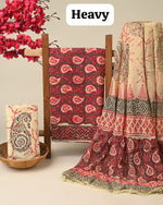 Load image into Gallery viewer, Cotton Suit With Chiffon Dupatta
