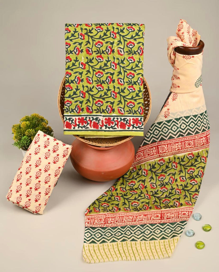 Cotton Suit Cotton Dupatta