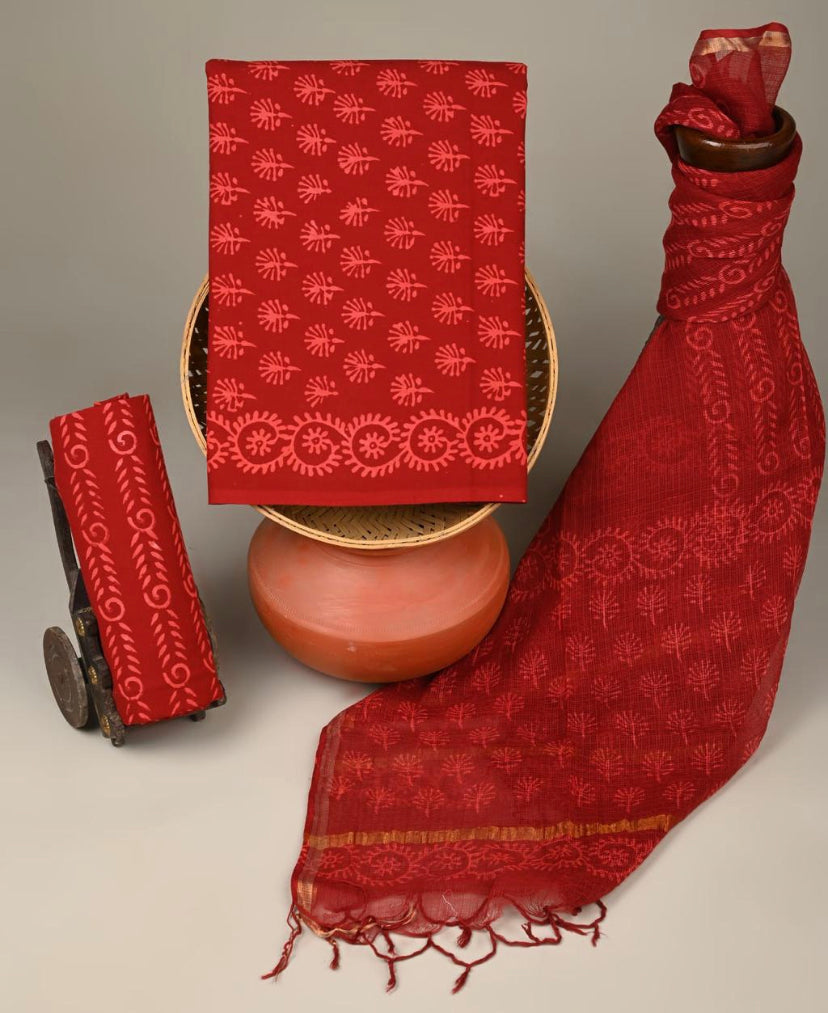 Kota Doriya Dupatta Cotton Suit
