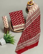 Load image into Gallery viewer, Cotton Suit With Cotton Dupatta
