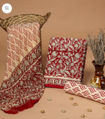 Load image into Gallery viewer, Cotton Suit With Chiffon Dupatta
